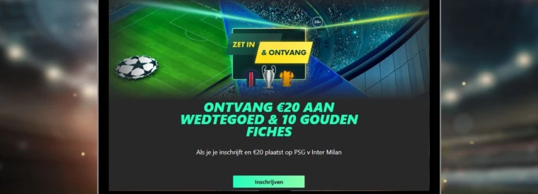 Scoor €20 wedtegoed bij Bet365 voor de Champions League finale!