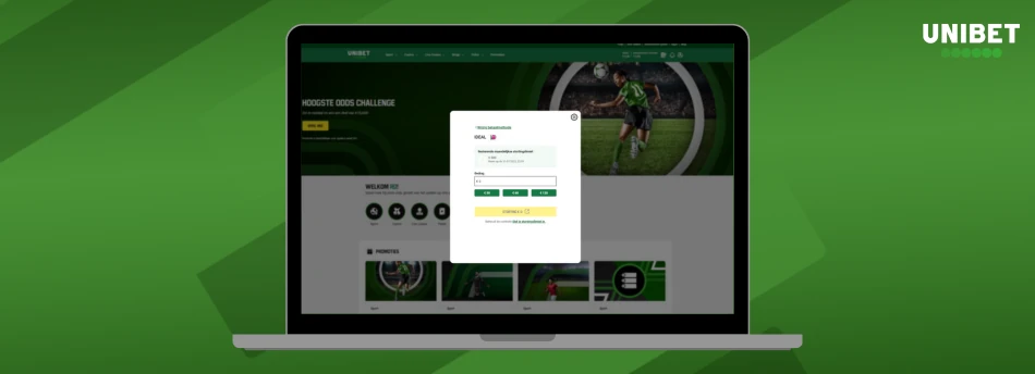 Hoe stort je geld bij Unibet?