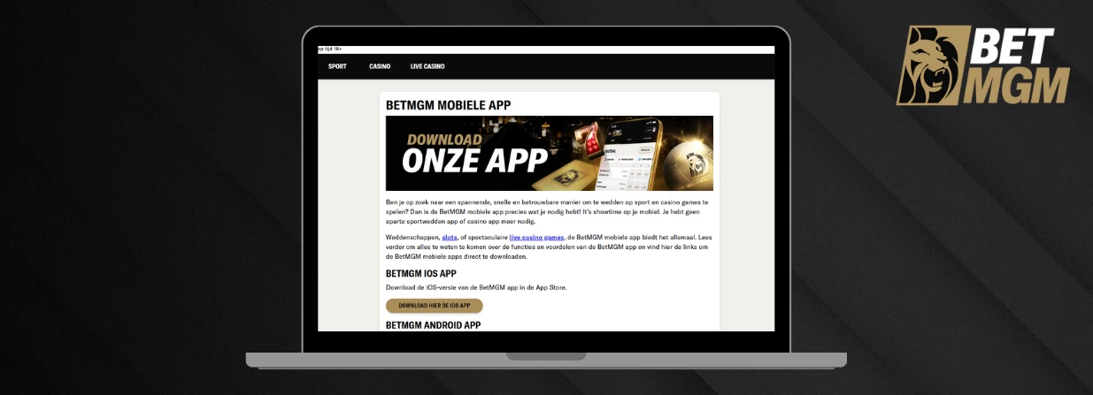 BetMGM App: Gratis IOS en Android download