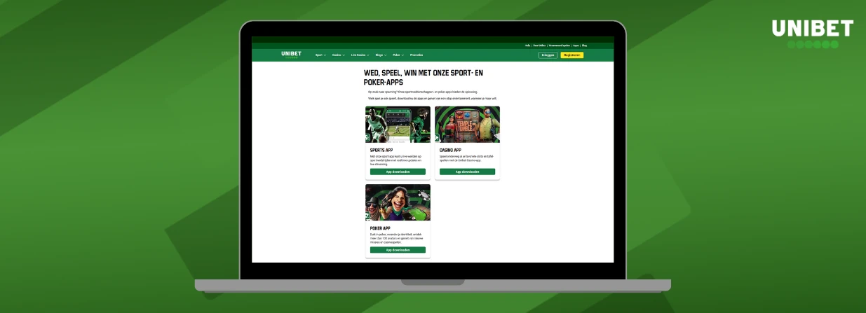 Unibet app: dit zijn alle functionaliteiten