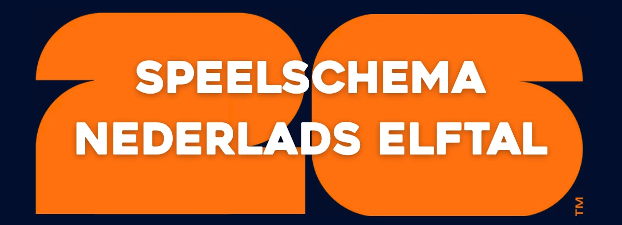 Speelschema Nederlands Elftal