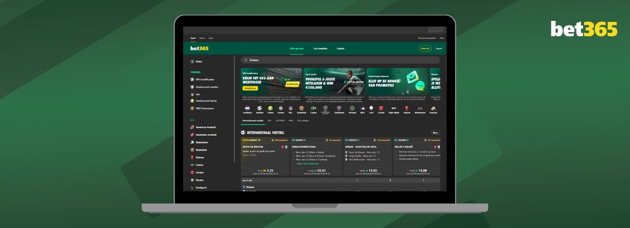 Dit zijn de populairste voetbal wedopties bij bet365