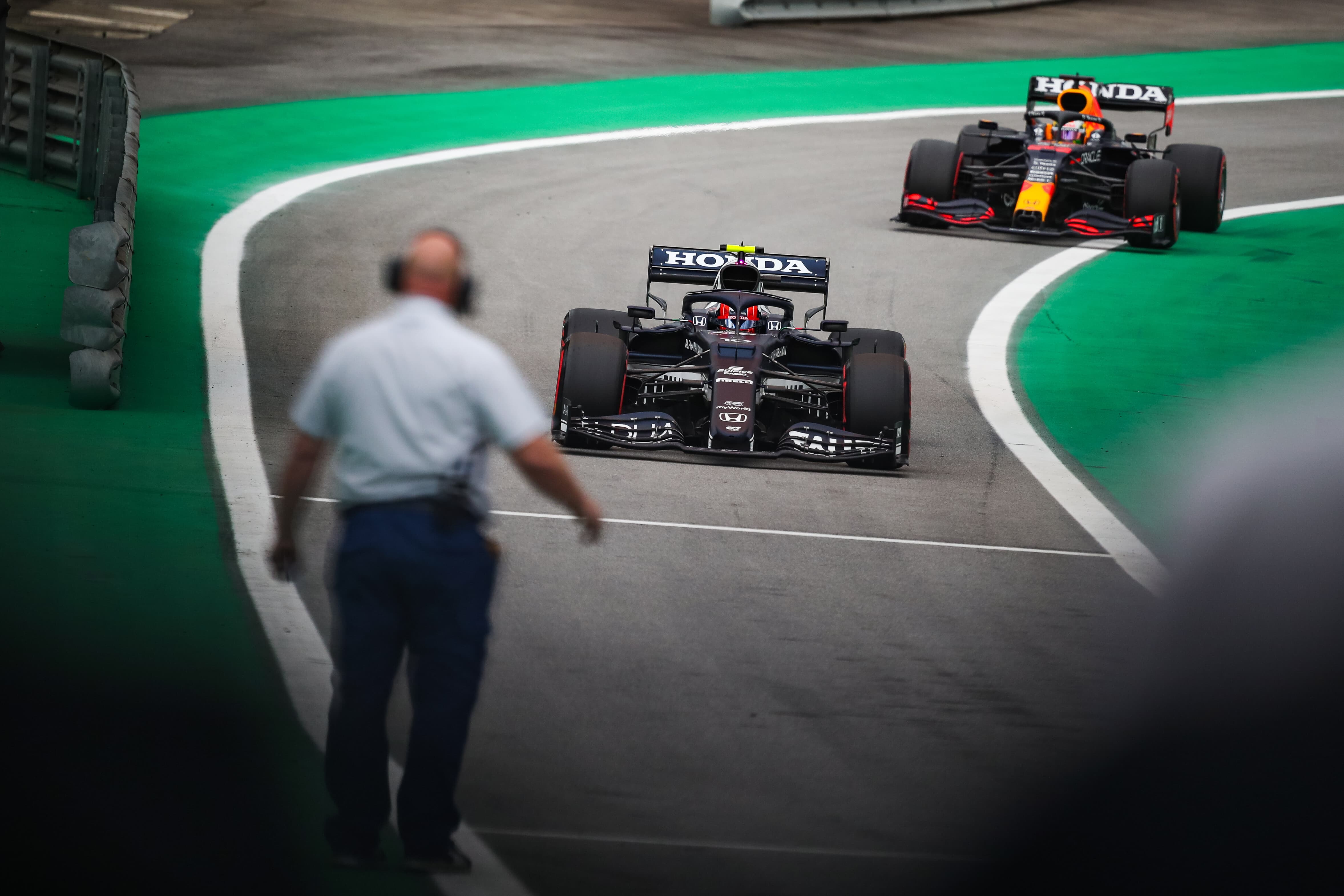 Pitstraat van Formule 1 circuit