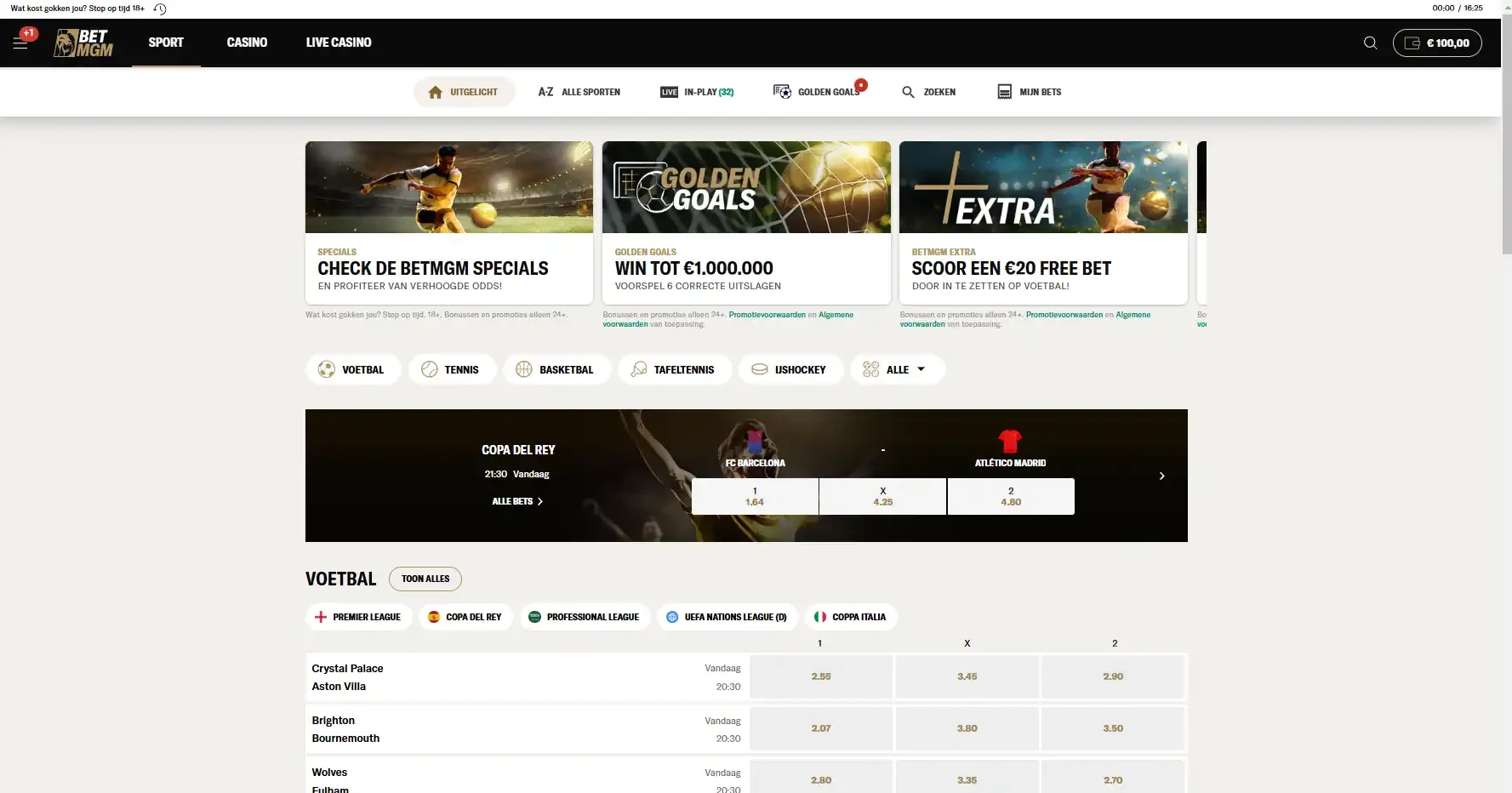 Begin met spelen Betmgm